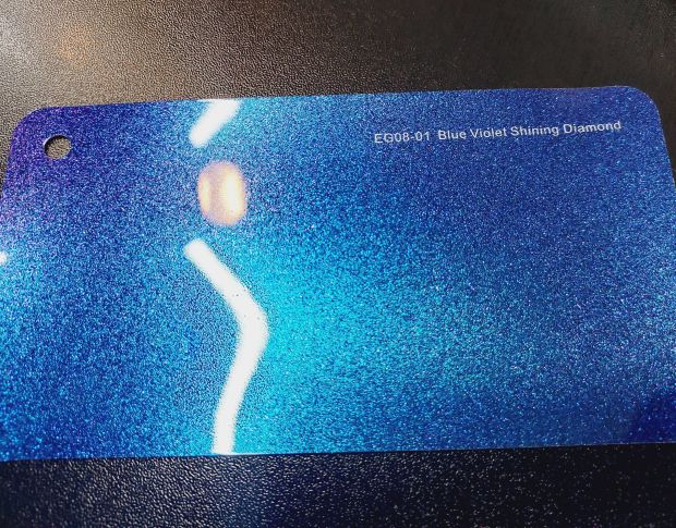 FORMULA PPF Blue Violet Shining Diamond Gloss - Антигравийная защитная сине-фиолетовая хамелеон плёнка (глянцевая) 1.52 m