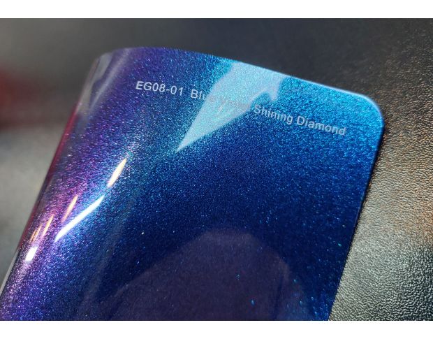 FORMULA PPF Blue Violet Shining Diamond Gloss - Антигравийная защитная сине-фиолетовая хамелеон плёнка (глянцевая) 1.52 m