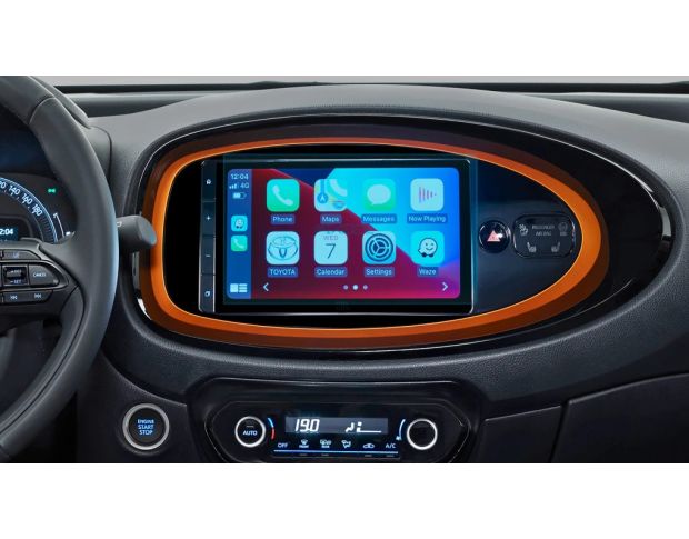 Защитное стекло Pixsel на монитор TOYOTA AYGO 9.8“ 2022 - 2025 (гибридное глянец)