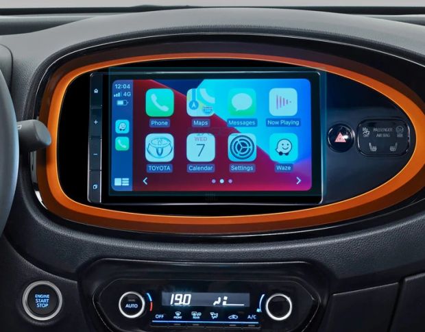 Защитное стекло Pixsel на монитор TOYOTA AYGO 9.8“ 2022 - 2025 (гибридное глянец)