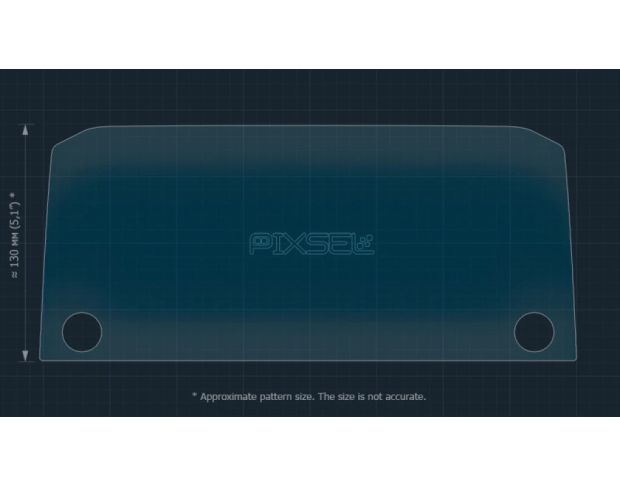 Защитное стекло Pixsel на монитор NISSAN ROGUE 12.7“ 2020 - 2023 (гибридное глянец)