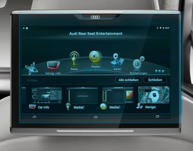 Защитное стекло Pixsel на задний монитор AUDI Q7 / SQ7 / RSQ7 11.4“ 2015 - 2018 (гибридное мат)