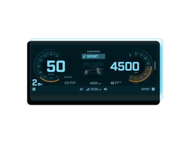 Защитное стекло Pixsel на монитор BRP CAN-AM OUTLANDER MAX XT-P 11.6“ 2026 - (гибридное глянец)