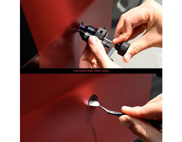 Foshio Metal Radar Hole PDC Cutter With Extra 10 Blades - Інструмент для вирізання парктроніків