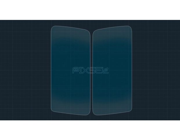 Защитное стекло Pixsel для заднего климат-контроля HYPTEC HL 7.7“ 2024 - (гибридное глянец)