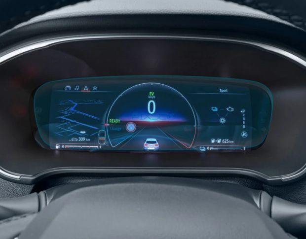 Защитное стекло Pixsel на приборную панель RENAULT MEGANE 11.9“ 2016 - 2022 (гибридное мат)