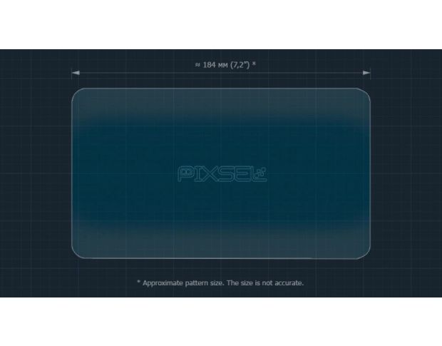 Защитное стекло Pixsel для заднего планшета MERCEDES BENZ EQS 8.3“ 2023 - (гибридное мат)