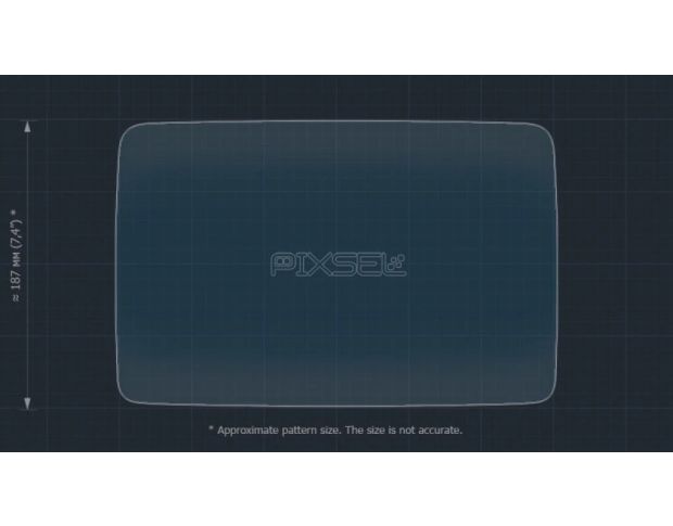 Защитное стекло Pixsel для заднего монитора MERCEDES BENZ EQS 13.6“ 2022 - (гибридное мат)