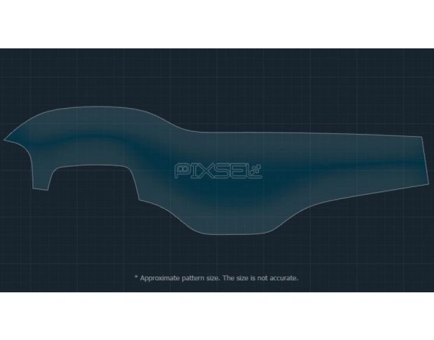 Защитное стекло Pixsel на широкий монитор MERCEDES BENZ EQS 49.1“ 2022 - (гибридное глянец)