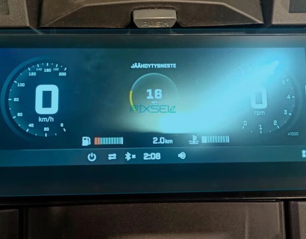 Захисне скло Pixsel на монітор снігохода BRP SKI-DOO FREERIDE 10.25“ 2024 - (гібридне мат)