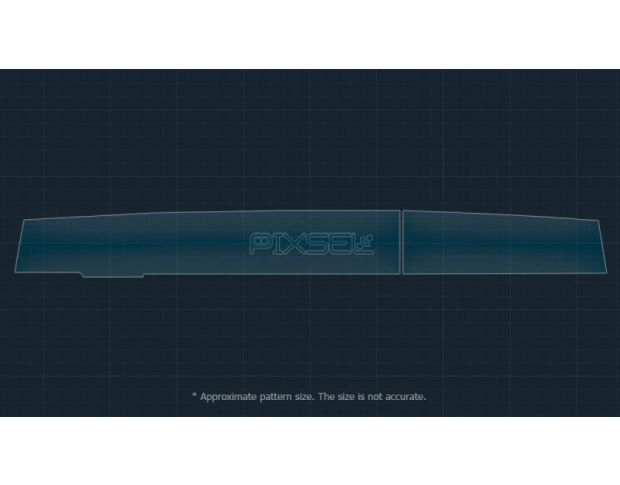 Захисне скло Pixsel на панель приладів CADILLAC ESCALADE IQ 55.3“ 2025 - (гібридне мат)