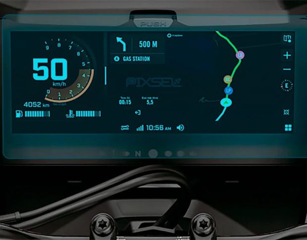 Захисне скло Pixsel на монітор снігохода BRP SKI-DOO MXZ 10.25“ 2025 - (гібридне глянець)