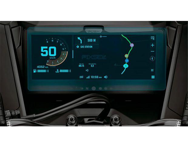 Защитное стекло Pixsel на монитор снегохода BRP SKI-DOO MXZ 10.25“ 2025 - (гибридное мат)