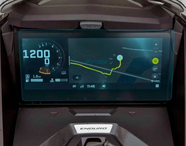 Захисне скло Pixsel на монітор снігохода BRP SKI-DOO RENEGADE 10.25“ 2023 - (гібридне глянець)