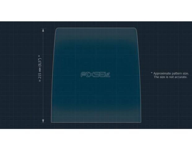 Защитное стекло Pixsel на монитор RENAULT CAPTUR 11.6“ 2020 - 2024 (гибридное глянец)