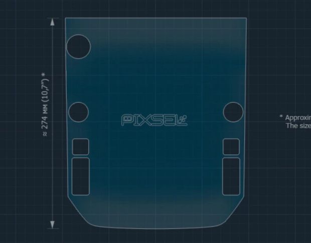 Захисне скло Pixsel на монітор SUBARU FORESTER 14.2“ 2024 - (гібридне мат)