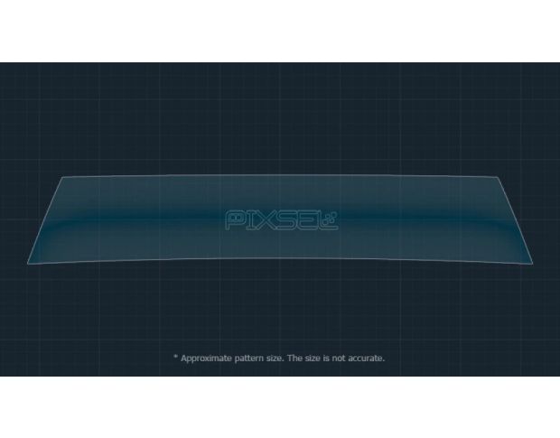 Защитное стекло Pixsel на монитор PEUGEOT 5008 27.9“ 2025 - (гибридное глянец)