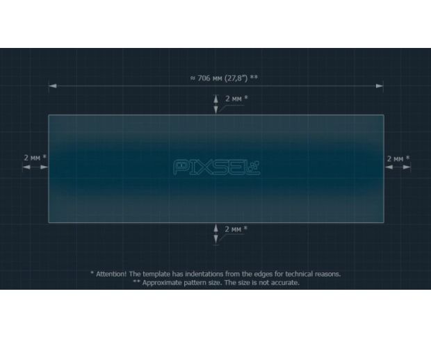 Защитное стекло  на монитор ZEEKR 7X 29.2“ 2025 - (гибридное глянец)