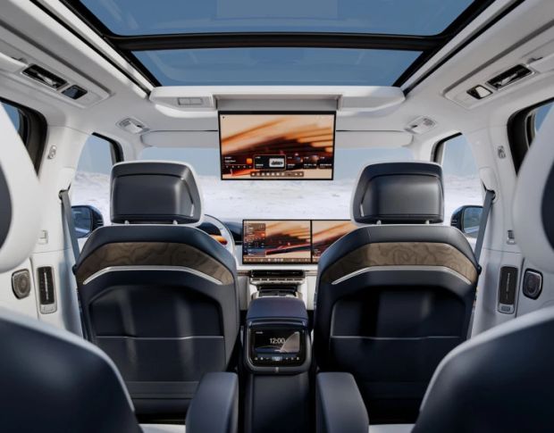 Защитное стекло Pixsel на задний монитор ZEEKR 9X 17.7“ 2025 - (гибридное мат)