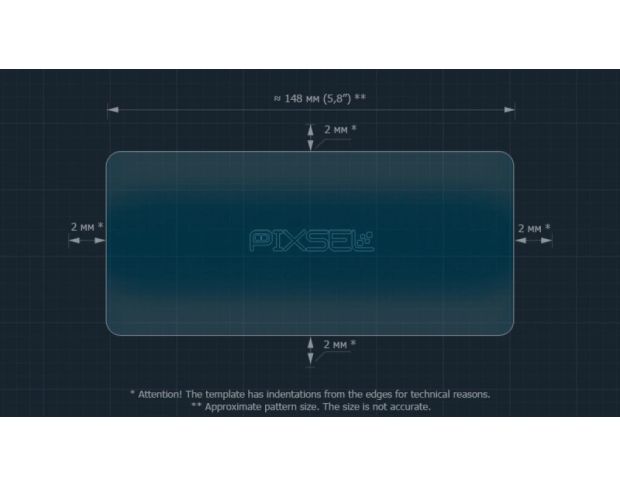 Захисне скло Pixsel на задній клімат ZEEKR 9X 6.4“ 2025 - (гібридне глянець)