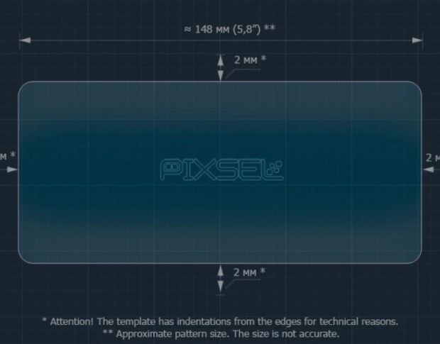 Защитное стекло Pixsel для заднего климат-контроля ZEEKR 9X 6.4“ 2025 - (гибридное мат)