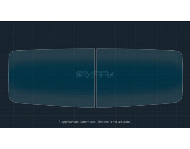 Защитное стекло Pixsel для зеркал AUDI E5 x2 10.3“ 2025 - (гибридное мат)