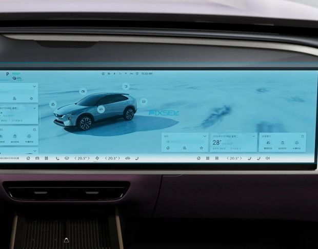 Защитное стекло Pixsel на монитор MAZDA EZ-60 27“ 2025 - (гибридное мат)