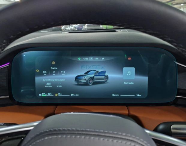 Захисне скло Pixsel на панель приладів AITO M5 14.6“ 2025 - (гібридне глянець)