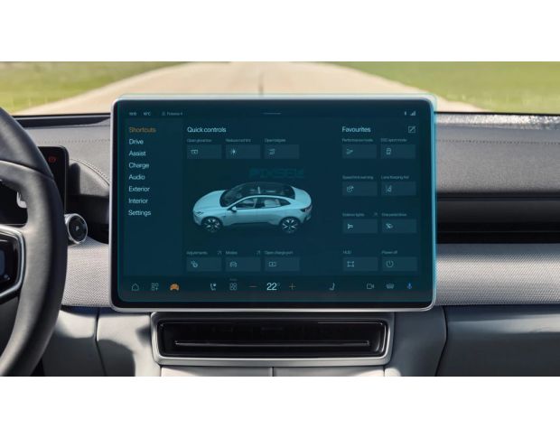 Захисне скло Pixsel на монітор POLESTAR 4 16.6“ 2023 - (гібридне мат)