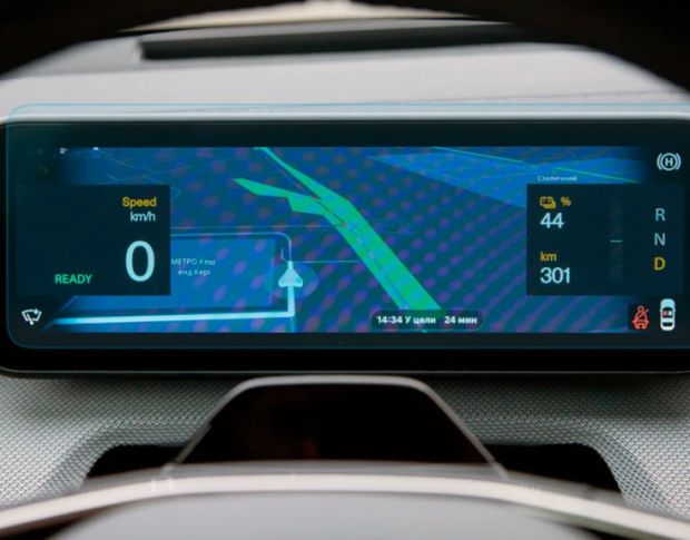 Захисне скло Pixsel на панель приладів POLESTAR 4 11“ 2023 - (гібридне глянець)