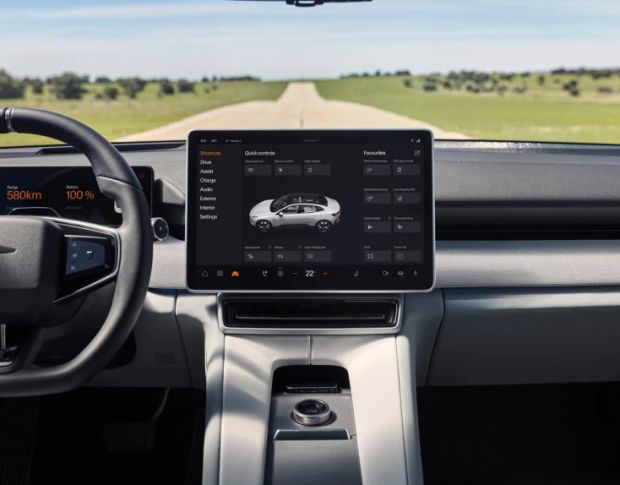 Захисне скло Pixsel на панель приладів POLESTAR 4 11“ 2023 - (гібридне мат)