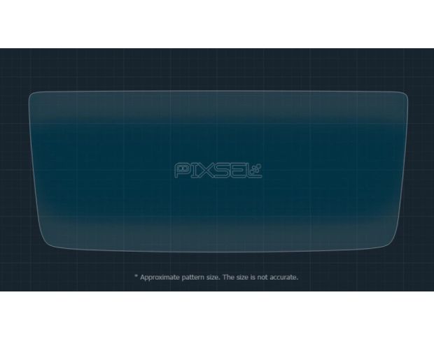 Защитное стекло Pixsel для заднего климат-контроля POLESTAR 4 6.8“ 2023 - (гибридное глянец)