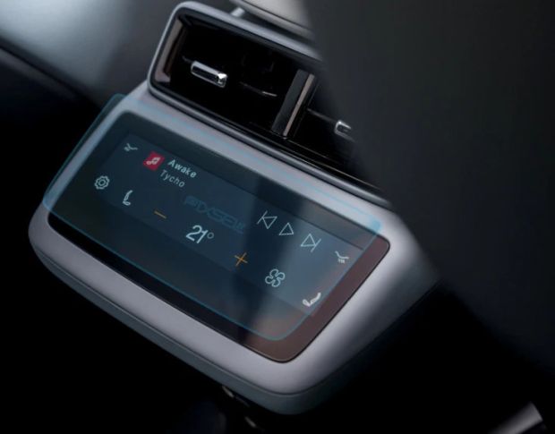 Защитное стекло Pixsel для заднего климат-контроля POLESTAR 4 6.8“ 2023 - (гибридное мат)