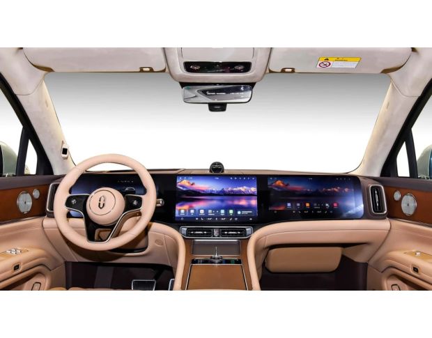 Защитное стекло Pixsel на широкий (две части) монитор AITO M9 50.4“ 2024 - (гибридное мат)