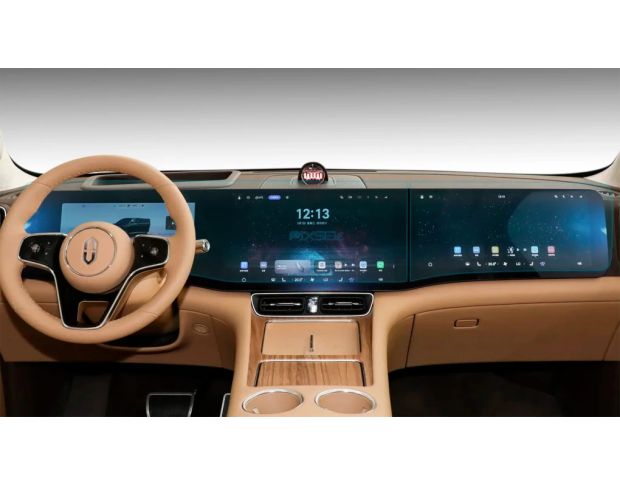 Захисне скло Pixsel на широкий (дві частини) монітор AITO M8 50.4“ 2025 - (гібридне глянець)