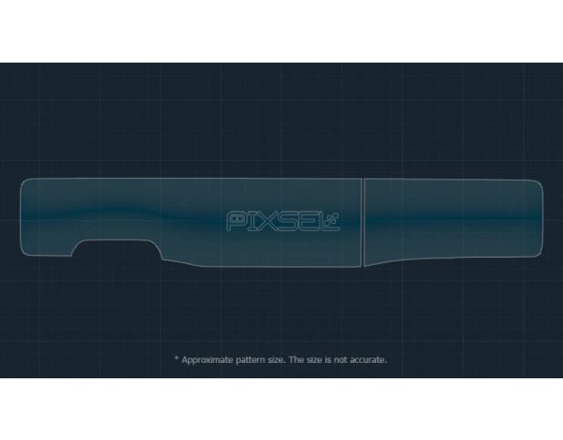 Захисне скло Pixsel на широкий (дві частини) монітор AITO M8 50.4“ 2025 - (гібридне глянець)