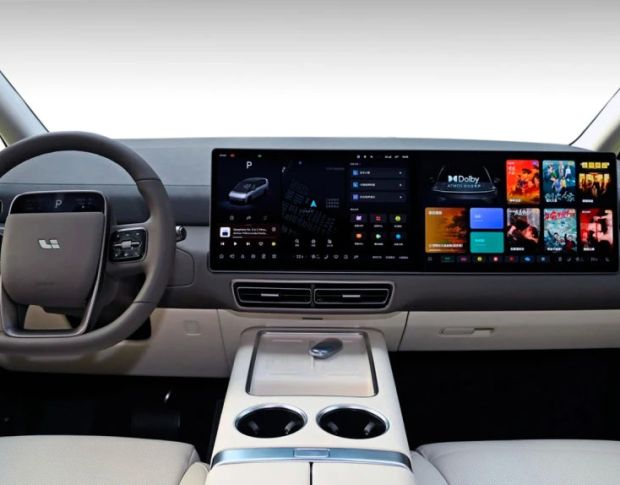 Защитное стекло Pixsel на приборную панель LI AUTO MEGA 6.1 2024 - (гибридное мат)