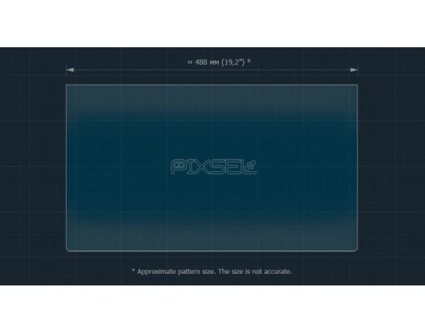 Захисне скло Pixsel для заднього монітора LI AUTO MEGA 22.2“ 2024 - (гібридне глянець)