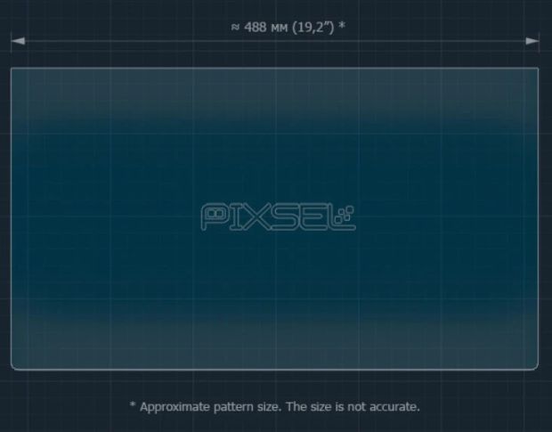 Захисне скло Pixsel для заднього монітора LI AUTO MEGA 22.2“ 2024 - (гібридне мат)