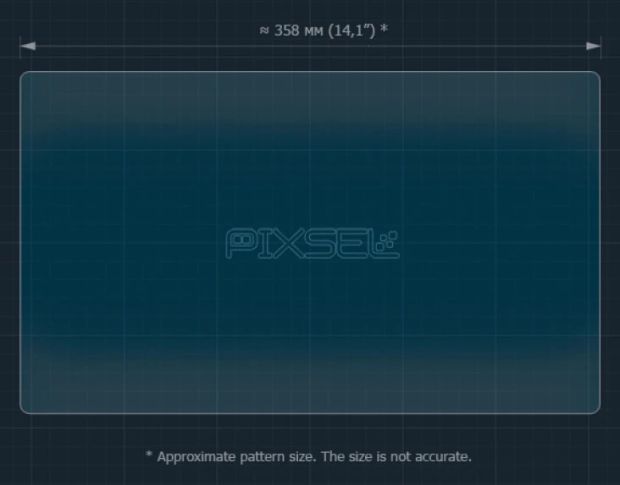 Защитное стекло Pixsel на монитор AVATR 11 16.4“ 2025 - (гибридное мат)