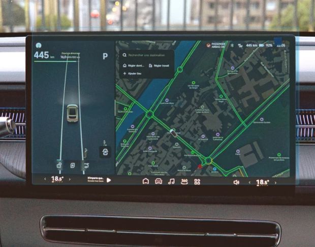 Захисне скло Pixsel на монітор XPENG G6 16.3“ 2025 - (гібридне глянець)