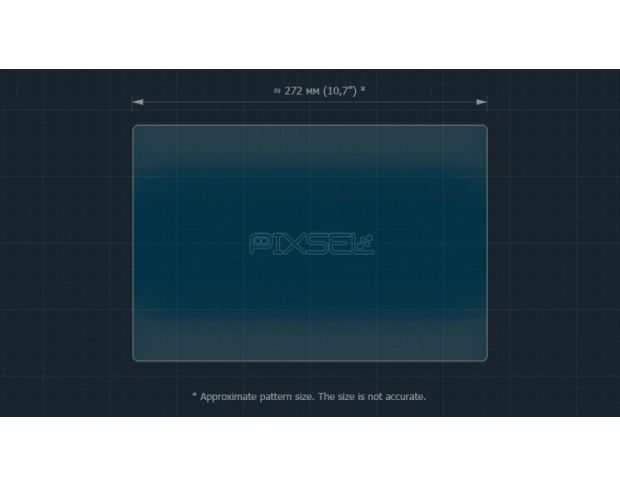 Защитное стекло Pixsel на монитор FORD PUMA 12.9“ 2024 - (гибридное глянец)