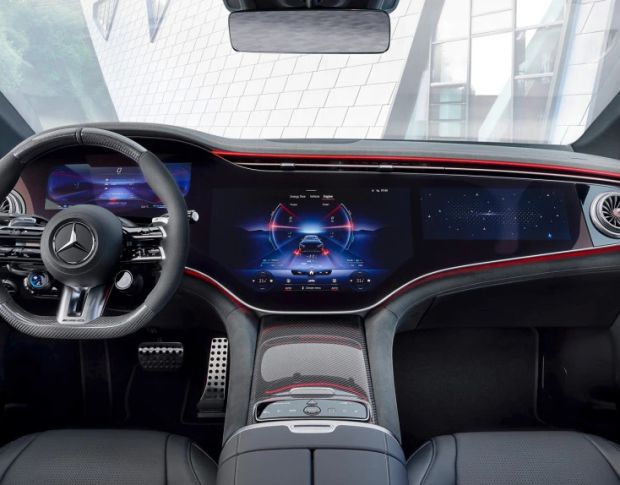 Захисне скло Pixsel на широкий монітор MERCEDES BENZ EQE 49.1“ 2022 - (гібридне мат)