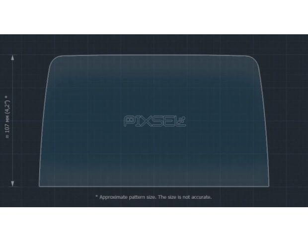 Захисне скло Pixsel на монітор FORD FIESTA 10.2“ 2017 - 2023 (гібридне глянець)