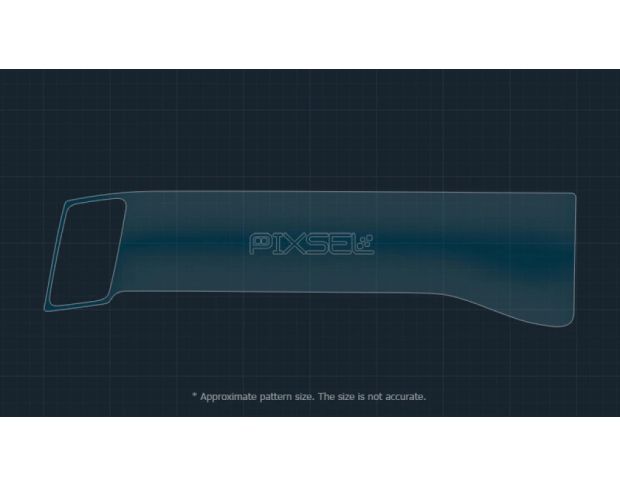 Защитное стекло Pixsel на приборную панель BYD SONG L DM-I 25.8“ 2024 - (гибридное мат)