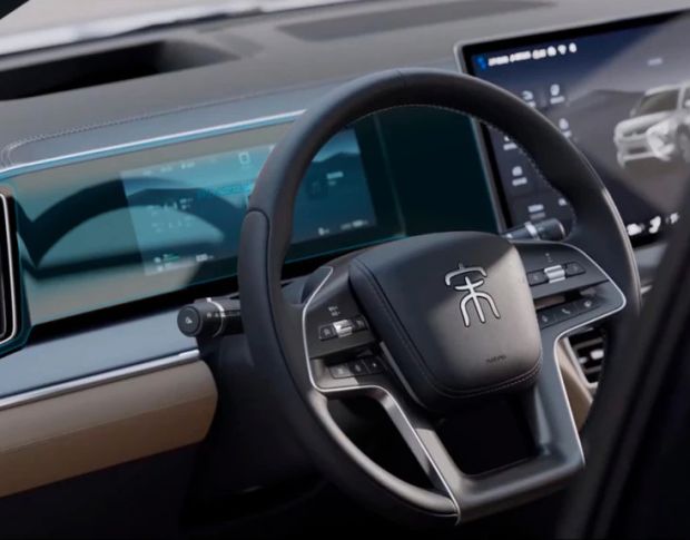 Защитное стекло Pixsel на приборную панель BYD SONG L DM-I 12“ 2024 - (гибридное мат)