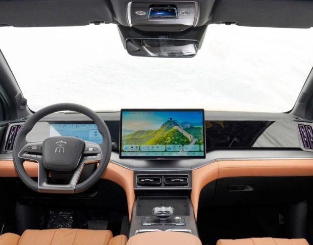 Защитное стекло Pixsel на приборную панель BYD SONG L DM-I 25.8“ 2024 - (гибридное мат)