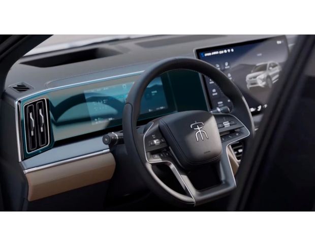 Защитное стекло Pixsel на приборную панель BYD SONG L DM-I 25.8“ 2024 - (гибридное мат)