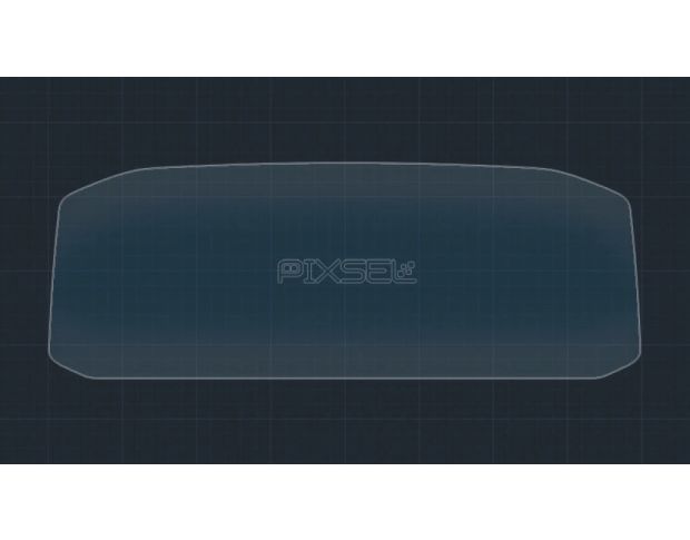 Защитное стекло Pixsel на приборную панель VOLKSWAGEN TAIGO 9.9“ 2022 - (гибридное глянец)