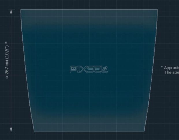Захисне скло Pixsel на монітор YANGWANG U7 15.7“ 2025 - (гібридне мат)